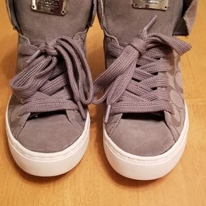 Coach gray tennis shoes